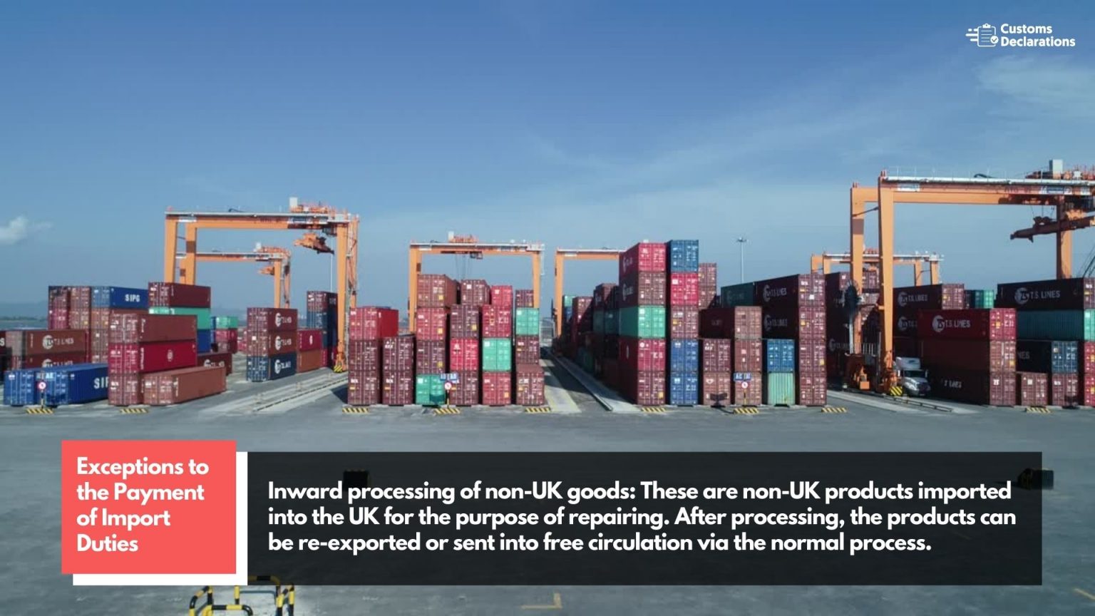 Customs Procedures A quick guide to importing goods using the Free