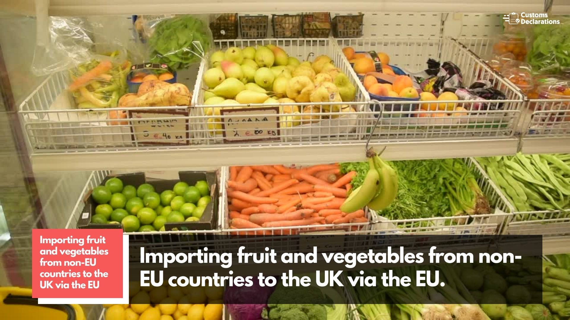 Importing vegetables sales into uk